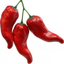 Sucette alimentaire déco piments rouges 9cm 3pcs sur branche