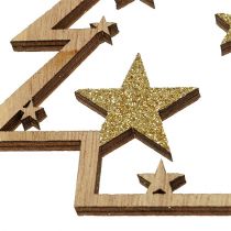 Article Cintres de Noël assortis. 10 cm avec paillettes 12 pièces