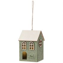 Article Set de 2 décorations de Noël maison en feutrine verte avec LED