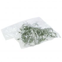 Article Noeud de décoration de sapin de Noël 9cm avec paillettes vert 12 pcs