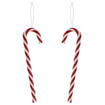 Article Décoration de sapin de Noël canne en bonbon 18cm 12pcs