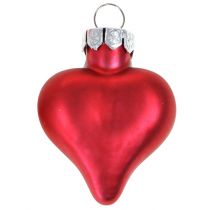 Article Décorations pour sapin de Noël coeurs rouges 3cm 22 pcs