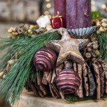 Décorations pour sapin de Noël décorations de Noël vintage verre Ø5cm 9pcs
