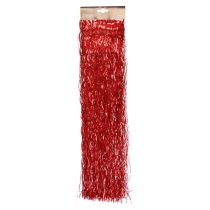 Décoration de sapin de Noël Noël, guirlande ondulée rouge chatoyante 50cm