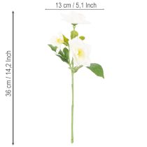 Article Kunstblume Hellebore blanche en bouquet, 36 cm