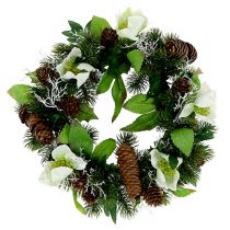 Couronne de roses de Noël Ø30cm