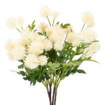 Article Kunstblume - Lot de 4 branches de chrysanthèmes crème 56 cm