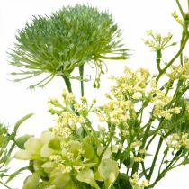 Fleurs en soie, bouquet artificiel, décoration florale aux chardons 40cm