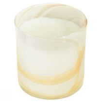 Article Bougie parfumée bougie citronnelle dans un verre blanc Ø12cm H12,5cm