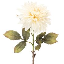 Article Fleur artificielle Dahlia crème blanche 68 cm