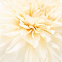 Article Fleur artificielle Dahlia crème blanche 68 cm