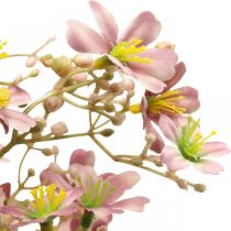 Article Branche décorative avec fleurs artificielles roses - Lot de 3, 110 cm