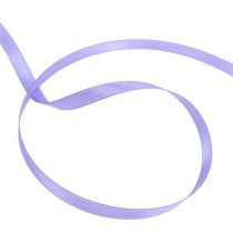 Article Ruban décoratif en satin violet clair, ruban cadeau, 6 mm, 50 m