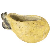 Article Jardinière décorative en forme de poire, pot de fleurs d'automne en béton, 25 x 13 x 11 cm