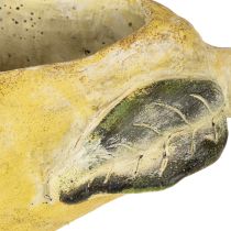 Article Jardinière décorative en forme de poire, pot de fleurs d'automne en béton, 25 x 13 x 11 cm