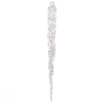 Article Glaçons décoratifs à suspendre pour décoration d&#39;hiver transparent 18,5 cm 3 pièces