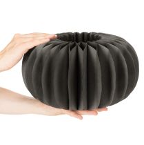 Article Kürbis en papier alvéolé rond Ø34cm noir set de 2
