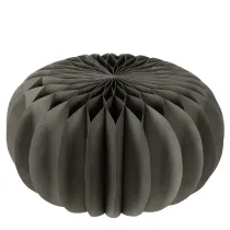 Article Citrouille en papier alvéolé noir 34 cm diamètre lot de 2