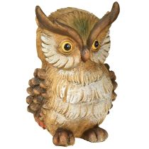 Article Hibou décoratif figurine décorative peinte à la main décoration d&#39;automne polyrésine H14cm