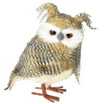 Article Hibou déco, automne, animal de la forêt, décoration hiver H27cm