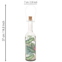 Article Bouteille décorative LED flamant rose 37,5 cm blanc chaud (lot de 2)