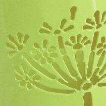 Article Arrosoir décoratif cruche métal pissenlit vert H12cm 2pcs
