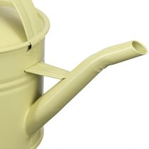 Article Arrosoir décoratif métal petit vert jaune 28x13x17cm 1,25l