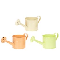 Article Set de 8 arrosoirs décoratifs en métal – Vert, Lachs, Jaune pastel – Diamètre 10 cm