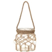 Article Coquillages décoratifs en verre macramé décoration de table décoration à suspendre Ø14cm