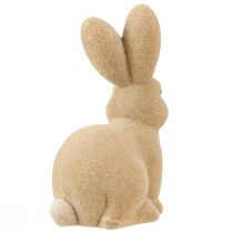 Article Lapin de Pâques décoratif assis marron – 2e choix – Floqué H 22 cm