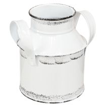 Article Pichet décoratif avec anses métal blanc, noir H13cm 2pcs