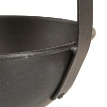 Article Pot de fleurs décoratif en forme de truelle, anthracite, suspendu, Ø 16,5 cm, lot de 2