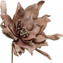 Déco fleur de lotus fleur de lotus artificielle fleur artificielle marron L68cm