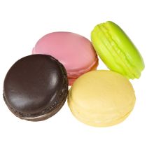 Article Pâtisseries décoratives en macaron meringué 5 cm, 8 pièces