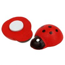 Article Coccinelles décoratives à coller 2,5cm rouge 72 pcs