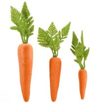 Article Carottes décoratives Carottes floquées H27 cm–37 cm en lot de 6