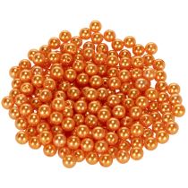 Article Perles décoratives oranges 8 mm en plastique - Lot de 250