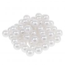 Article Perles décoratives blanches Ø10mm 115 pcs