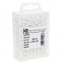 Article Perles décoratives blanches Ø8mm 250 pcs