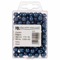 Article Perles décoratives bleu Ø10 mm - Lot de 115