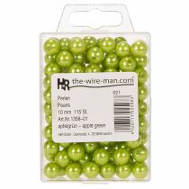 Article Perles décoratives vertes Ø10mm en plastique - Lot de 115