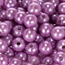 Article Perles décoratives en plastique violet Ø10mm - Lot de 115