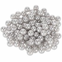 Article Perles décoratives argentées 10 mm - Lot de 115