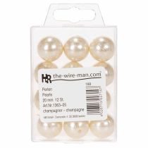 Article Détails Perles Décoratives Champagne Ø2cm - Lot de 12