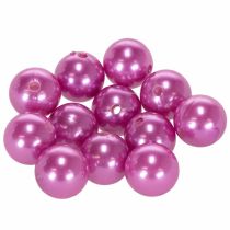 Article Perles décoratives violettes Ø2cm - Lot de 12