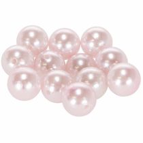 Article Déco-Perles en Plastique Rose Perlé Ø2cm – Lot de 12