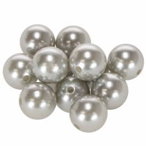 Article Boules décoratives en plastique argentées Ø2cm - Lot de 12
