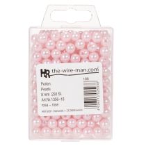 Article Perles décoratives roses 8mm - Lot de 250