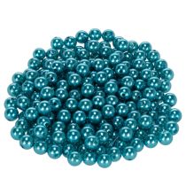 Article Perles décoratives Ø8mm turquoise en plastique - 250 pièces