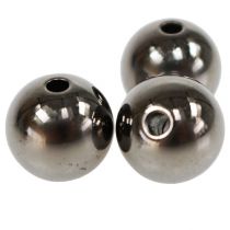 Article Perles décoratives anthracite métallisé 14mm 35 pcs